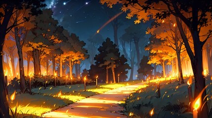 ロウソクのともる夜道 3