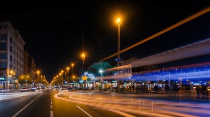 夜のメインストリート