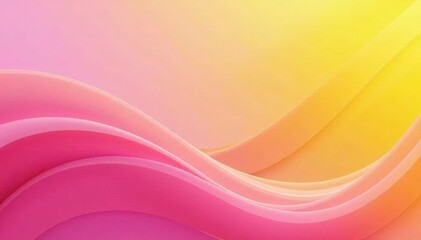 Soft wavy gradient background with yellow pink hues, abstract, texture