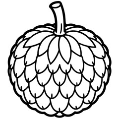 Stylized Balsam Apple in Minimalist Vector