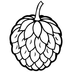 Stylized Balsam Apple in Minimalist Vector