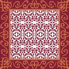 Ikat embroidery ethnic seamless oriental pattern traditional. Aztec geometric art ornament print. Design for carpet, cover, wallpaper, wrapping, fabric, clothing