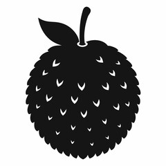 Stylized Gac Fruit Vector Graphic