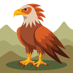 Obraz premium An eagle bird vector artwork illustration