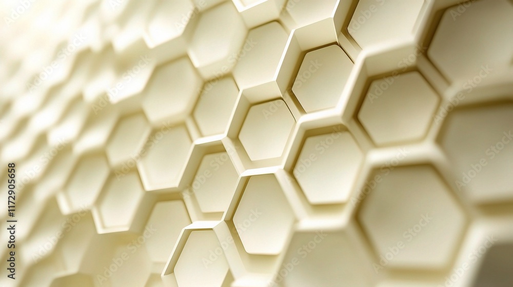 Poster high-quality abstract hexagon honeycomb background design