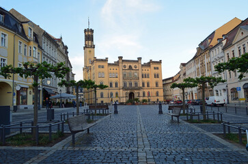 Stare miasto w Żytawie, Saksonia, Niemcy/The old town in Zittau, Saxony (Sachsen), Germany