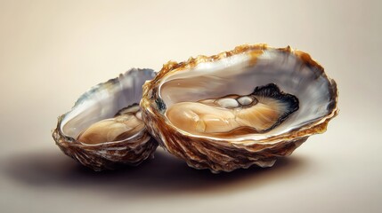 Seafood oysters showcasing the essence of coastal cuisines with vibrant gourmet elements and fresh ingredients