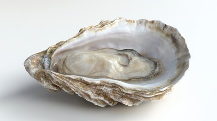 Prominent display of a fresh oyster showcasing the allure of coastal gourmet cuisine in a natural setting