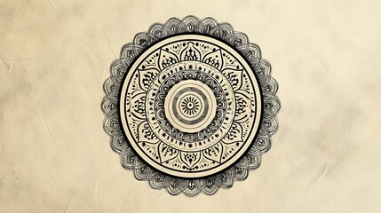 decorative plate with intricate details