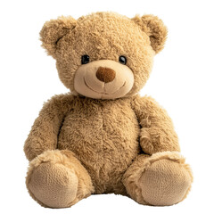 Obraz premium brown teddy bear soft toy cuddly animal isolated on a white background