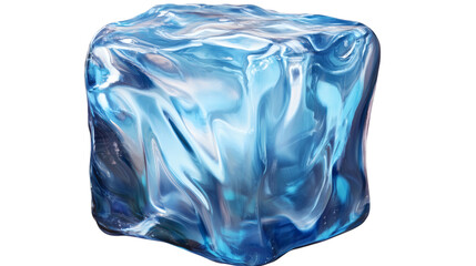 Fototapeta premium ice cube isolated on white transparent background