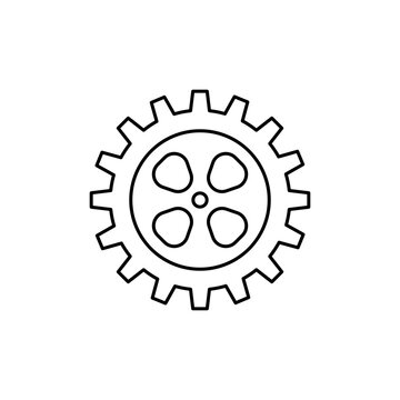 906 / 5.000
Single Gear Outline Icon simple design.