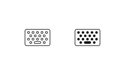 Keyboard icon. Computer hardware icon design. vector graphic