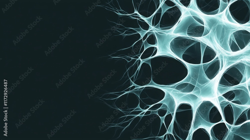 Aufkleber a modern digital template showcasing a glowing neural network pattern
