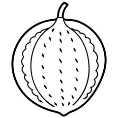 Clean Safou Vector Art Illustration