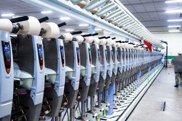 Mechanical equipment in spinning mill operation