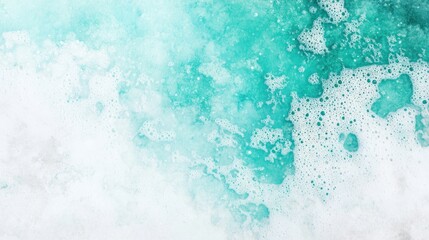 Abstract turquoise and white water texture.