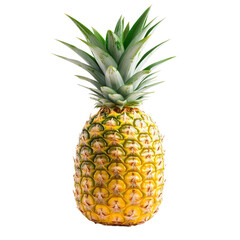 Obraz premium pineapple tropical fruit fresh sweet isolated on a white background