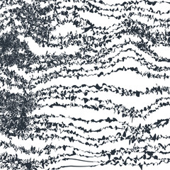 Obraz premium Noisy texture with distorted stripes, compacted at the side of the image.