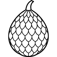 Geometric Salak Line Art Design