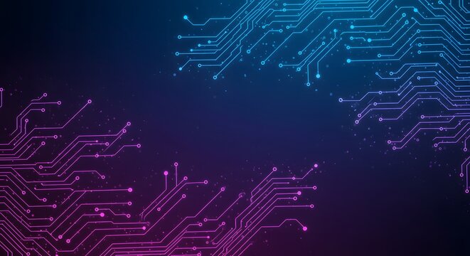 ia generated. circuit board background
