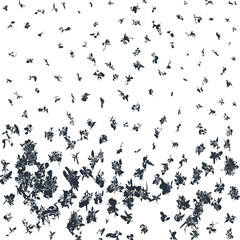 The texture consists of visual noise in the form of sharp spots, compacted towards the bottom of the canvas.