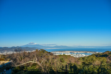 日本平から眺める冬の絶景　富士山