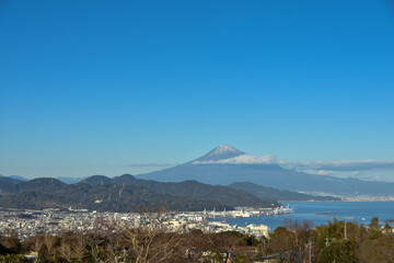 日本平から眺める冬の絶景　富士山