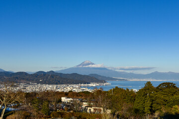 日本平から眺める冬の絶景　富士山