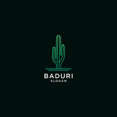 
Hand drawn cactus logo
