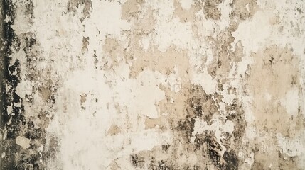 Obraz premium Weathered wall texture with peeling paint and stains.