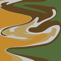 Fluid art. Modern artwork background. Mixture of acrylic paints. Abstract liquid painting marble texture, colorful gradient waves. Vector design for banner, flyer, business card, cover, invitation.