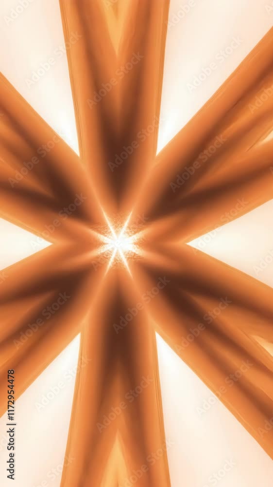 Poster abstract pattern created by golden rays radiating from a central point in a dynamic and vibrant arra