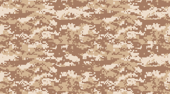 Print camouflage military texture background soldier repeated seamless sand