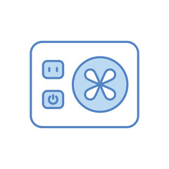 Power Supply icon. Computer hardware icon design. vector graphic