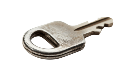 A Small Silver Padlock with a Key Inserted, Ideal for Security and Locking Applications in Various Settings.