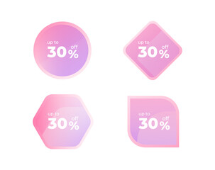 pink color tone of advertisment banner element on background