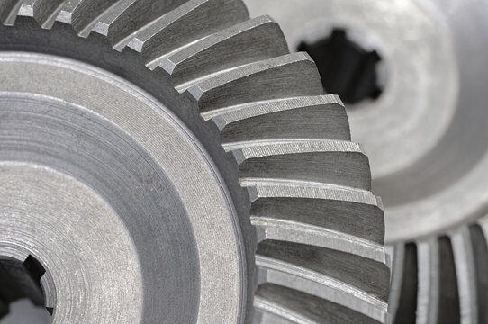 Steel gearwheels, part of gear transmission