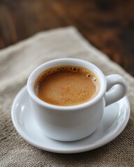 A natural and candid scene featuring coffee in daily life