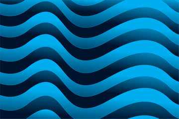 Obraz premium Abstract Blue Waves Background Vector Graphic