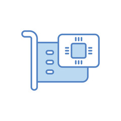 Expansion Card icon. Computer hardware icon design. vector graphic