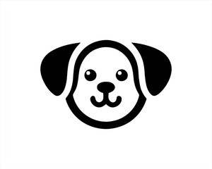 Dog logo design vector illustration.