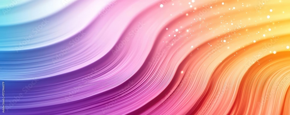 Aufkleber glitter abstract background concept. vibrant waves of color blend seamlessly, creating a dynamic abs