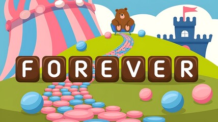 Obraz premium Hand-drawn treasure map proclaims 