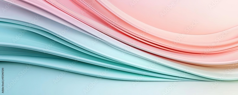 Poster pastel abstract background concept. abstract wave pattern in soft pastel colors for a soothing aesth