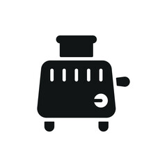 Toaster icon with a sleek and modern design, perfect for enhancing culinary, kitchenware, or lifestyle-themed projects