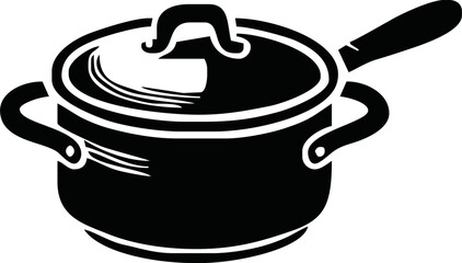 Frying pan vector icon isolated