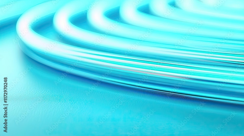 Poster neon abstract background idea. close-up abstract blue line swirls creating a vibrant, modern visual 