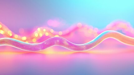 Neon abstract background idea. Abstract colorful wave design with glowing lights and smooth curves for digital art.