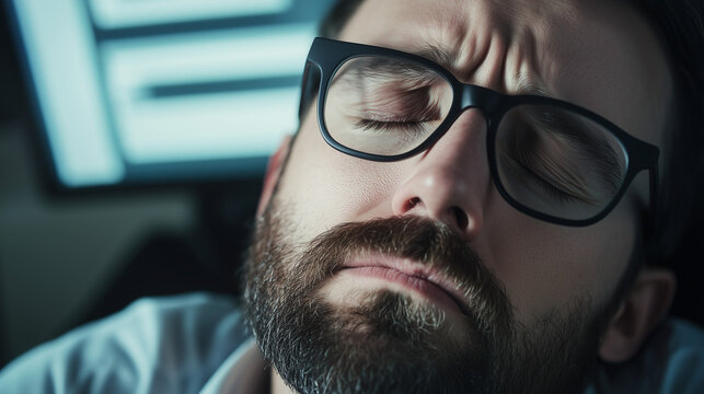 Frustrated developer at computer, facing challenges in coding and debugging, embodies the perseverance and resilience required in the tech industry.